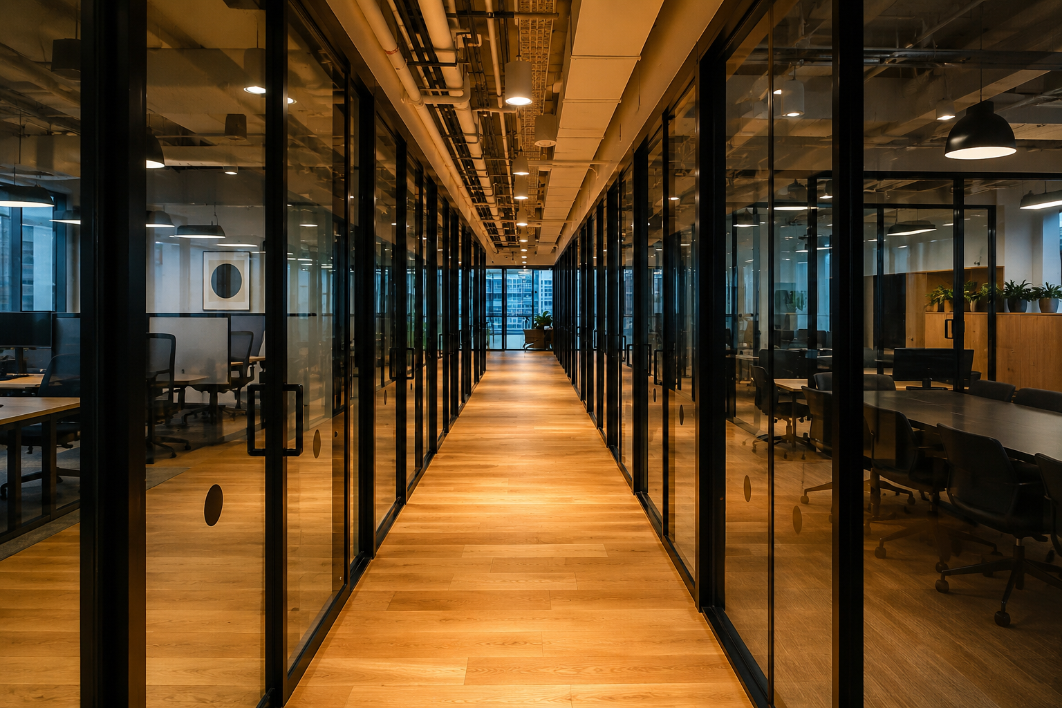 Modern corporate building architecture